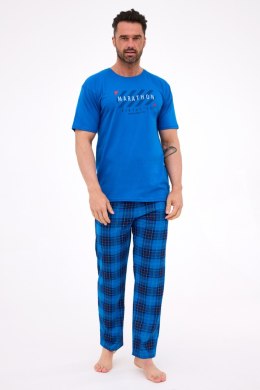 PIŻAMA MĘSKA KR 134/303 MARATHON 3 - COBALT, M CORNETTE
