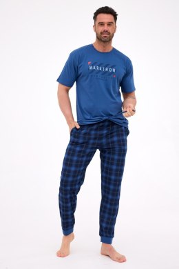 PIŻAMA MĘSKA KR 462/302 MARATHON 2 - JEANS, XL CORNETTE