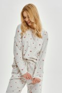 3430 PIŻAMA DAMSKA DŁUGA ADELE S-XL - SZARY, XL TARO