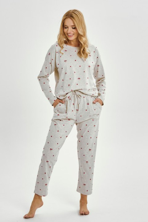 3430 PIŻAMA DAMSKA DŁUGA ADELE S-XL - SZARY, L TARO 3430 PIŻAMA DAMSKA DŁUGA ADELE S-XL - SZARY, L TARO