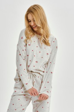 3430 PIŻAMA DAMSKA DŁUGA ADELE S-XL - SZARY, L TARO