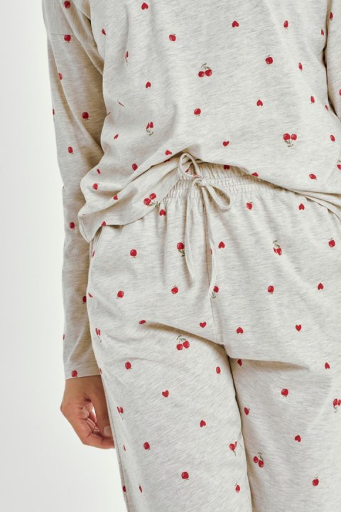 3430 PIŻAMA DAMSKA DŁUGA ADELE S-XL - SZARY, L TARO 3430 PIŻAMA DAMSKA DŁUGA ADELE S-XL - SZARY, L TARO