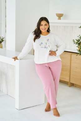 3470 PIŻAMA DAMSKA DŁUGA MONICA 2XL-4XL - ECRI, 4XL TARO