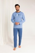 PIŻAMA MĘSKA 487 BIG J/25 - NIEBIESKI, 3XL, 3 REGINA