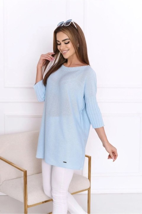 SWETER DAMSKI SIENNA - BŁĘKIT, UNI, BL OFF PINK SWETER DAMSKI SIENNA - BŁĘKIT, UNI, BL OFF PINK