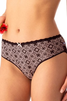 FIGI DAMSKIE LPC 731 B25 - CZARNY-RÓŻOWY, XXL KEY