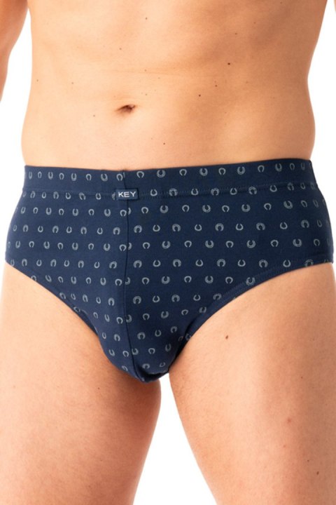 SLIPY MĘSKIE MPP 612 B25 - GRANATOWY-SZARY, XL KEY