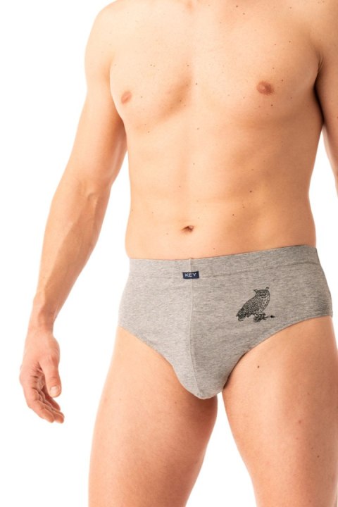 SLIPY MĘSKIE MPP 703 B25 - CZARNY-SZARY, XXL KEY