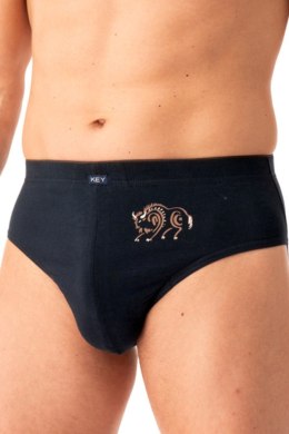 SLIPY MĘSKIE MPP 706 B25 - BRĄZOWY-CZARNY, XL KEY