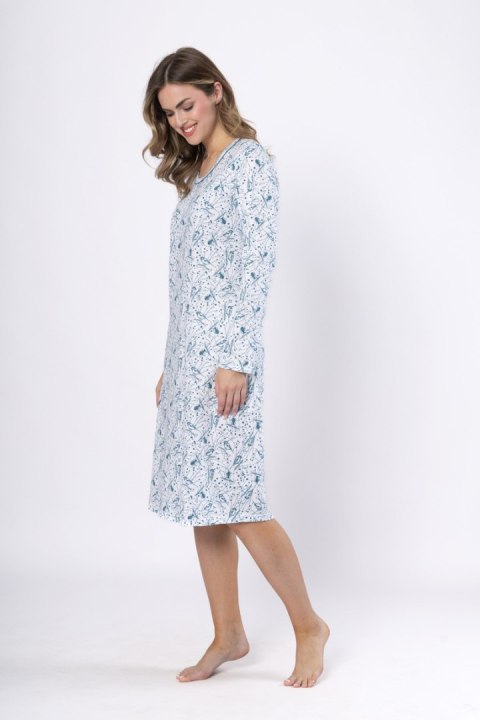 KOSZULA DAMSKA BETI 1641 - BIAŁY, L LEVEZA