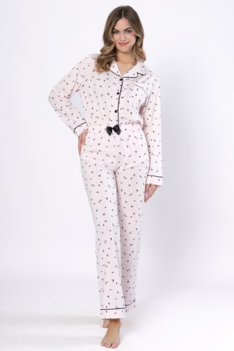 PIŻAMA DAMSKA ALKA 1618 - RÓŻOWY, L LEVEZA