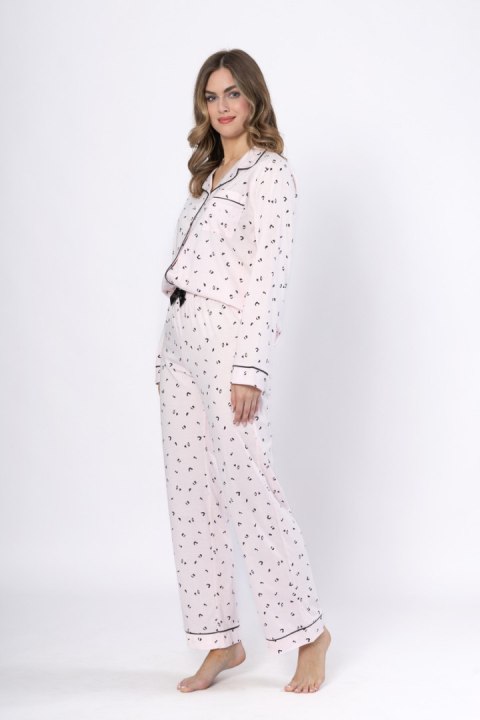 PIŻAMA DAMSKA ALKA 1618 - RÓŻOWY, L LEVEZA