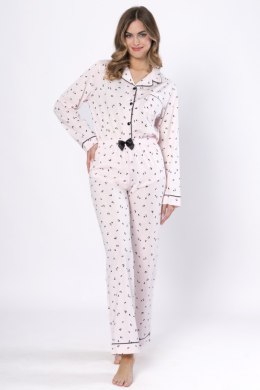 PIŻAMA DAMSKA ALKA 1618 - RÓŻOWY, XL LEVEZA