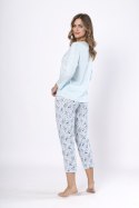 PIŻAMA DAMSKA BOGUSIA 1639 - BABY BLUE, 2XL LEVEZA