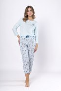 PIŻAMA DAMSKA BOGUSIA 1639 - BABY BLUE, XL LEVEZA