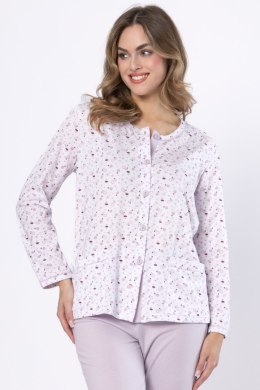 PIŻAMA DAMSKA DANUTA 1637 - BIAŁY, 2XL LEVEZA