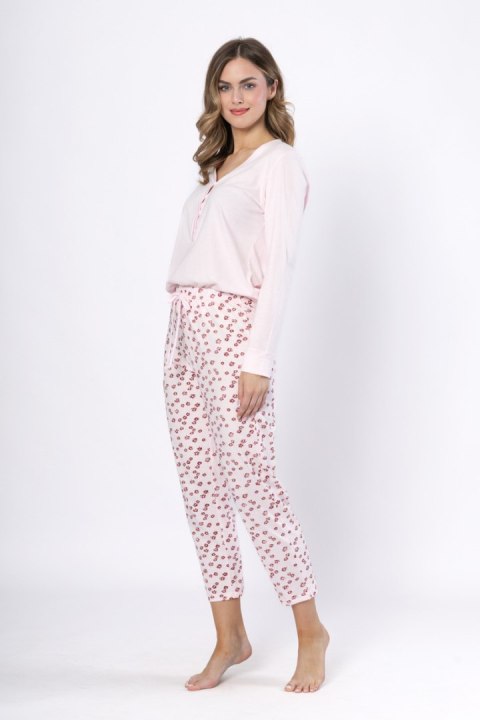 PIŻAMA DAMSKA GRAŻYNA 1623 - RÓŻOWY, 2XL LEVEZA