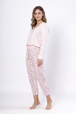 PIŻAMA DAMSKA GRAŻYNA 1623 - RÓŻOWY, L LEVEZA