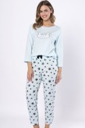 PIŻAMA DAMSKA KAMILA 1642 - BABY BLUE, 2XL LEVEZA