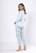 PIŻAMA DAMSKA KAMILA 1642 - BABY BLUE, 2XL LEVEZA