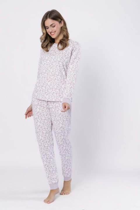 PIŻAMA DAMSKA ZOJA 1615 - LILIOWY, M LEVEZA