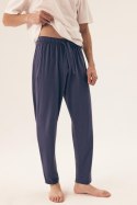SPODNIE PIŻAMOWE MĘSKIE 2PAK 43030 SS25 - GRANAT-NIEBIESKI, L HENDERSON