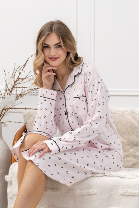 KOSZULA DAMSKA ANGELA 1619 - RÓŻOWY, M LEVEZA