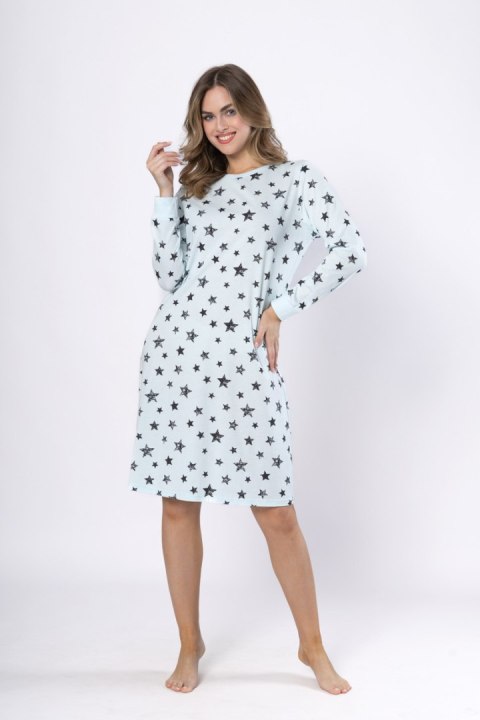 KOSZULA DAMSKA KLARA 1644 - BABY BLUE, L LEVEZA