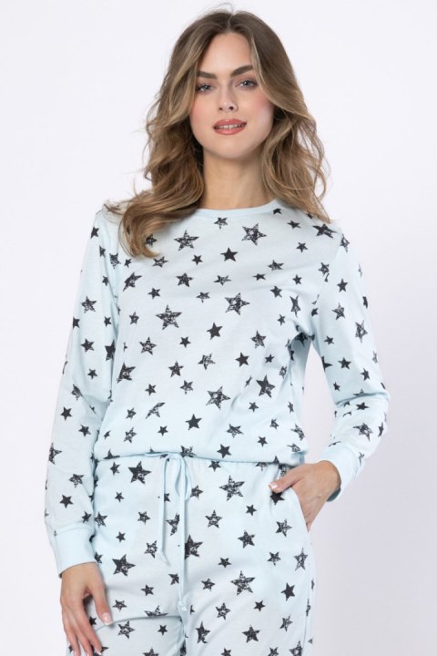 PIŻAMA DAMSKA KINGA 1643 - BABY BLUE, XL LEVEZA