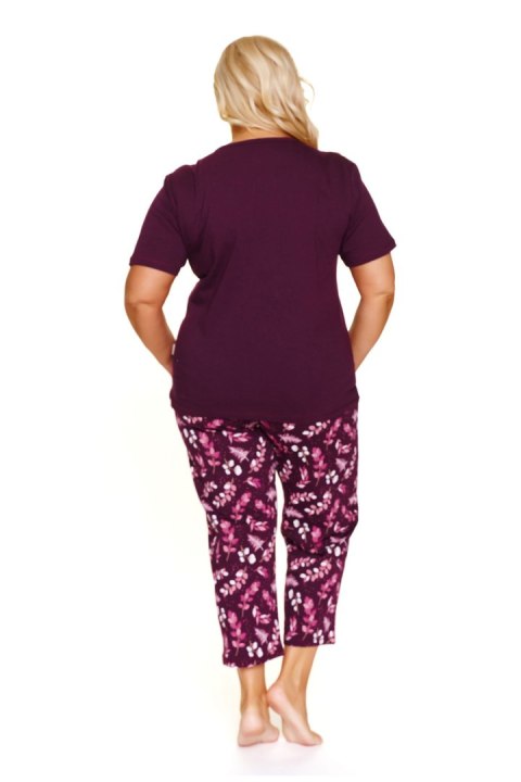 PIŻAMA DAMSKA PM.7267 BIG J/25 - BURGUNDY, XXL DOCTOR NAP PIŻAMA DAMSKA PM.7267 BIG J/25 - BURGUNDY, XXL DOCTOR NAP