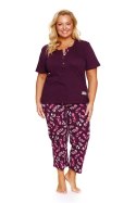 PIŻAMA DAMSKA PM.7267 BIG J/25 - BURGUNDY, XXXL DOCTOR NAP