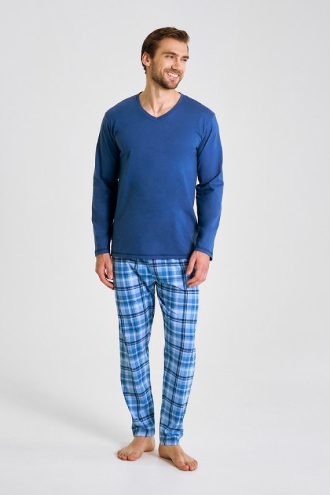 3477 PIŻAMA MĘSKA DŁUGA MARK 5XL-6XL - BŁĘKITNY, 6XL, 1 TARO 3477 PIŻAMA MĘSKA DŁUGA MARK 5XL-6XL - BŁĘKITNY, 6XL, 1 TARO