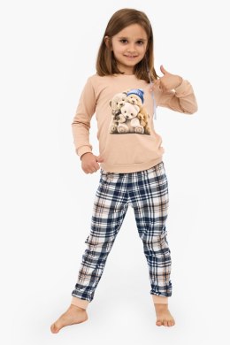 PIŻAMA GRIL KIDS DR 594/187 BEARS - BEŻ, 92 CORNETTE