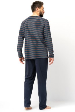PIŻAMA MĘSKA MNS 315 B25 - GRANATOWY, XL KEY