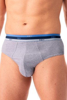 SLIPY MĘSKIE MPP 277 B25 - GRANATOWY-SZARY, XL KEY