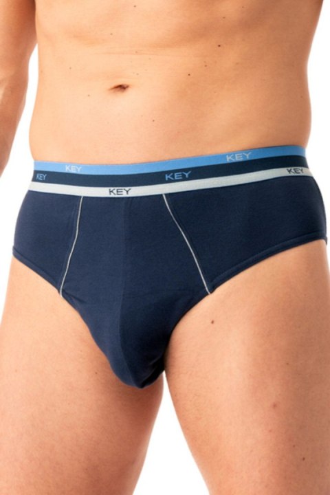 SLIPY MĘSKIE MPP 277 B25 - GRANATOWY-SZARY, XL KEY