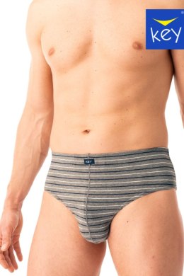 SLIPY MĘSKIE MPP 311 B25 - BRĄZOWY-GRANATOWY, XL KEY