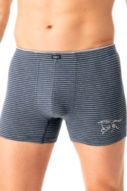 BOKSERKI MĘSKIE MXH 354 B25 - GRANATOWY, XL KEY