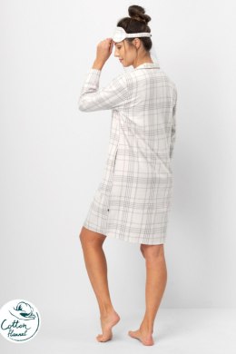 KOSZULA NOCNA DAMSKA LND 401 B25 - JASNY SZARY, M KEY