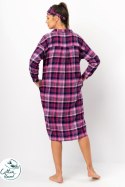 KOSZULA NOCNA DAMSKA LND 490 B25 2XL-4XL - FUKSJA, 2XL KEY