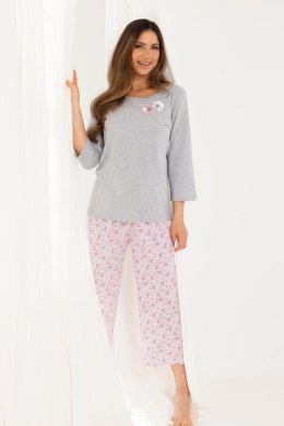 PIŻAMA DAMSKA 711 J/25 - BRĄZOWY, L, 2 REGINA