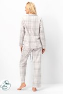 PIŻAMA DAMSKA LNS 401 B25 - JASNY SZARY, L KEY