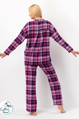 PIŻAMA DAMSKA LNS 490 B25 2XL-4XL - FUKSJA, 4XL KEY