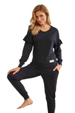 PIŻAMA DAMSKA PM.4351 J/25 - BLACK, L DOCTOR NAP