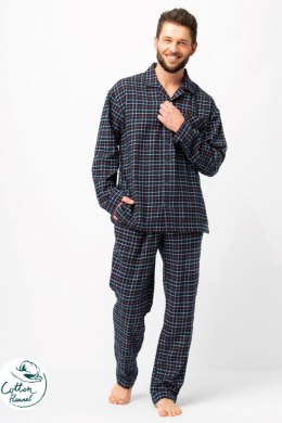 PIŻAMA MĘSKA MNS 480 B25 - GRANATOWY, M KEY