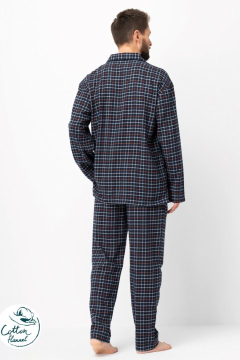 PIŻAMA MĘSKA MNS 480 B25 - GRANATOWY, M KEY