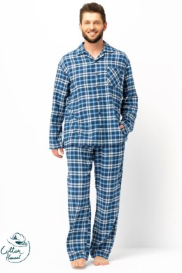 PIŻAMA MĘSKA MNS 492 B25 - NIEBIESKI, XXL KEY
