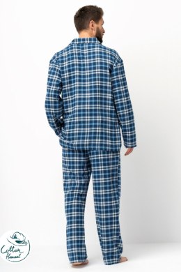PIŻAMA MĘSKA MNS 492 B25 - NIEBIESKI, XXL KEY