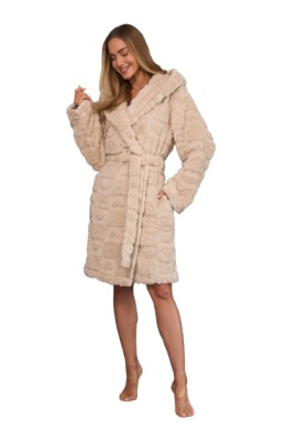 SZLAFROK DAMSKI KRÓTKI 2553 - ANGORA, M, 3 L&L