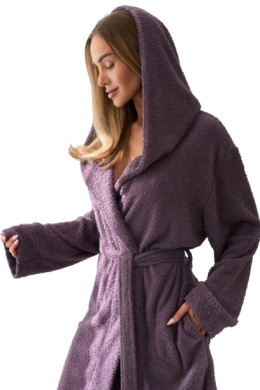SZLAFROK DAMSKI KRÓTKI 2557 - AMETYST, XL, 1 L&L